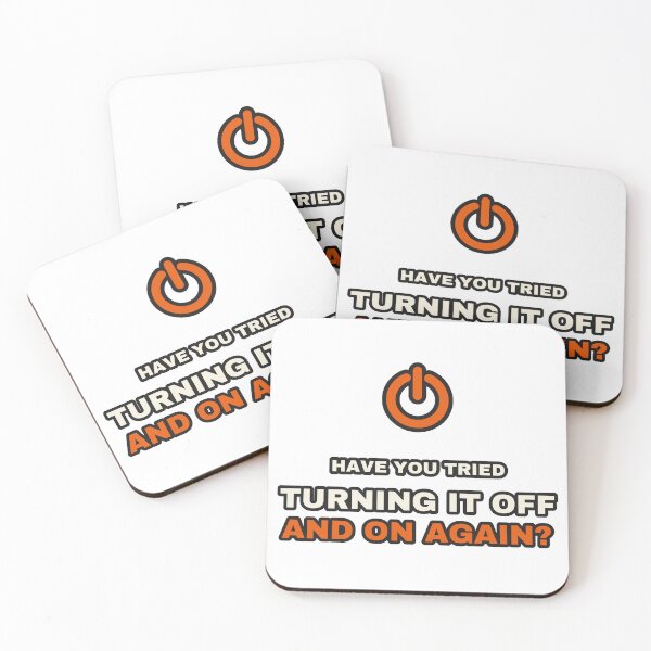 Artikelvorschau, Have You Tried Turning It Off And On Again IT Support Humor entworfen und verkauft von LGTM Supply.