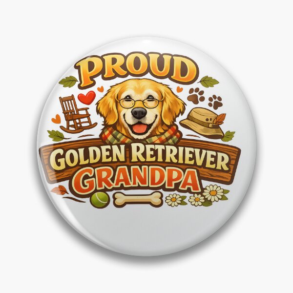 Item preview, Proud Golden Retriever Grandpa – Cozy Autumn Dog Grandparent Shirt, Funny Grandpaw Gift designed and sold by Sahil Randhawa.