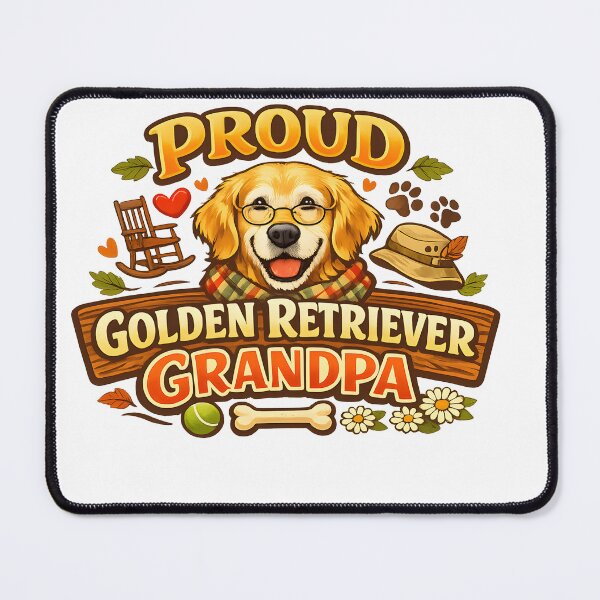 Item preview, Proud Golden Retriever Grandpa – Cozy Autumn Dog Grandparent Shirt, Funny Grandpaw Gift designed and sold by Sahil Randhawa.