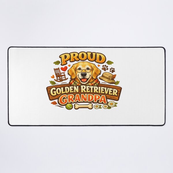 Item preview, Proud Golden Retriever Grandpa – Cozy Autumn Dog Grandparent Shirt, Funny Grandpaw Gift designed and sold by Sahil Randhawa.