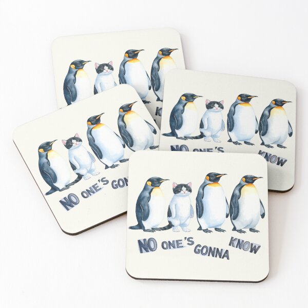 Item preview, No One's Gonna Know – Cat Among Penguins designed and sold by LiskoDesign.