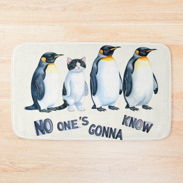 Item preview, No One's Gonna Know – Cat Among Penguins designed and sold by LiskoDesign.