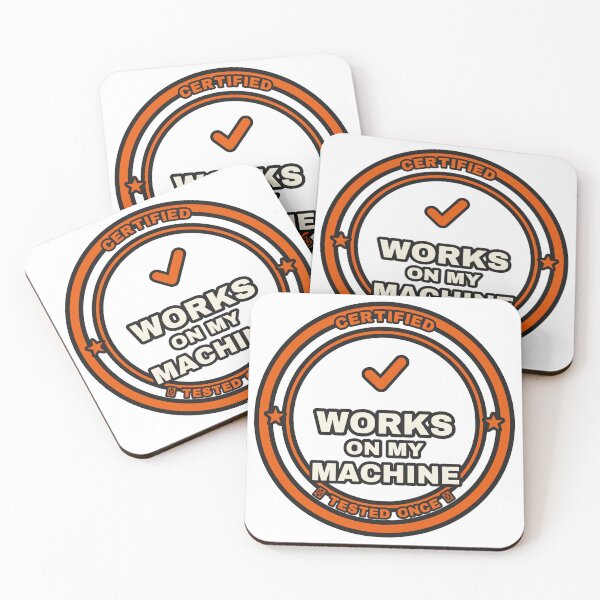 Artikelvorschau, Certified Works On My Machine Badge Funny Programmer Seal entworfen und verkauft von LGTM Supply.