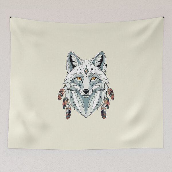 Item preview, Geometric indian boho fox 2 designed and sold by WildArtIT.