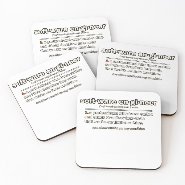 Artikelvorschau, Software Engineer Definition Funny Dictionary Programmer entworfen und verkauft von LGTM Supply.