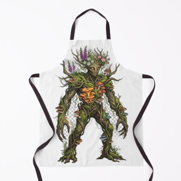 Item preview, Forest Guardian Tree Spirit with Mushrooms designed and sold by GrzywaM.