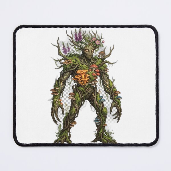 Item preview, Forest Guardian Tree Spirit with Mushrooms designed and sold by GrzywaM.