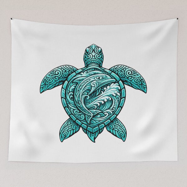 Item preview, Polynesian Tribal Turtle – Dolphin designed and sold by OTSC.