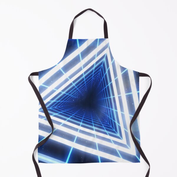 Item preview, Blue Triangular Wireframe Tunnel & Neons designed and sold by Electric Shock!! Design.