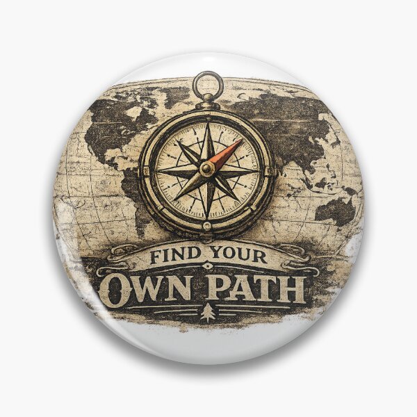 Item preview, Find Your Own Path Vintage Compass Travel Adventure Design designed and sold by hazemabuhamda.