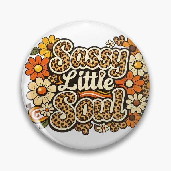 Item preview, Sassy Little Soul Leopard Print Retro Floral Cute Boho Vintage Design designed and sold by CreativeNest Prints.