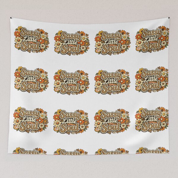 Item preview, Sassy Little Soul Leopard Print Retro Floral Cute Boho Vintage Design designed and sold by CreativeNest Prints.