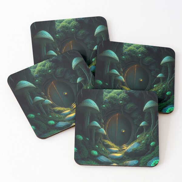 Item preview, Mossy Doorway Cottagecore Wall Art designed and sold by GigantoStudio.