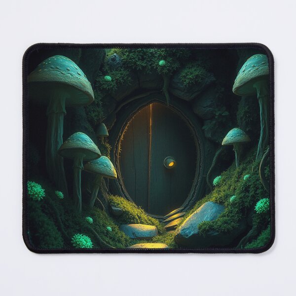 Item preview, Mossy Doorway Cottagecore Wall Art designed and sold by GigantoStudio.