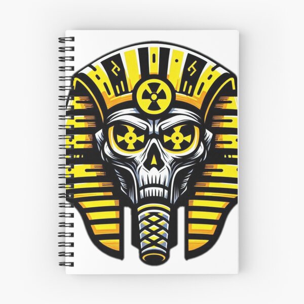 Item preview, Radioactive Pharaoh Skull – Industrial Hazard Egyptian Design, Mechanical Dystopian Skull Art designed and sold by Joel0708.