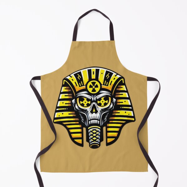 Item preview, Radioactive Pharaoh Skull – Industrial Hazard Egyptian Design, Mechanical Dystopian Skull Art designed and sold by Joel0708.