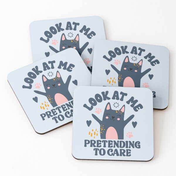 Item preview, Look At Me Pretending To Care - Funny Sarcastic Cat designed and sold by the-Z3nith.