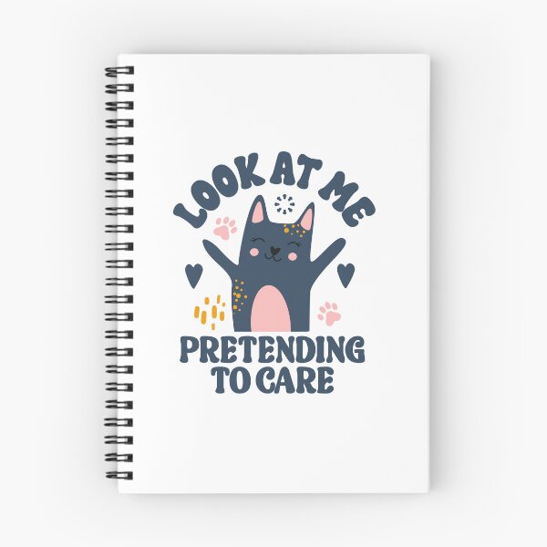 Item preview, Look At Me Pretending To Care - Funny Sarcastic Cat designed and sold by the-Z3nith.