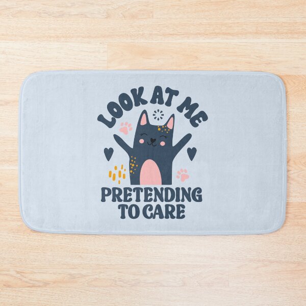 Item preview, Look At Me Pretending To Care - Funny Sarcastic Cat designed and sold by the-Z3nith.