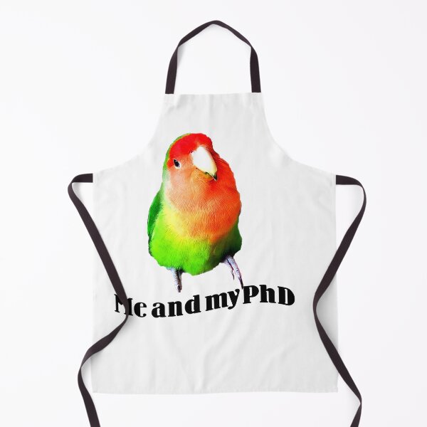 Item preview, Dutch Orange Lovebird, Agapornis, Me and my PhD, Bird Lover designed and sold by DiensDesign.