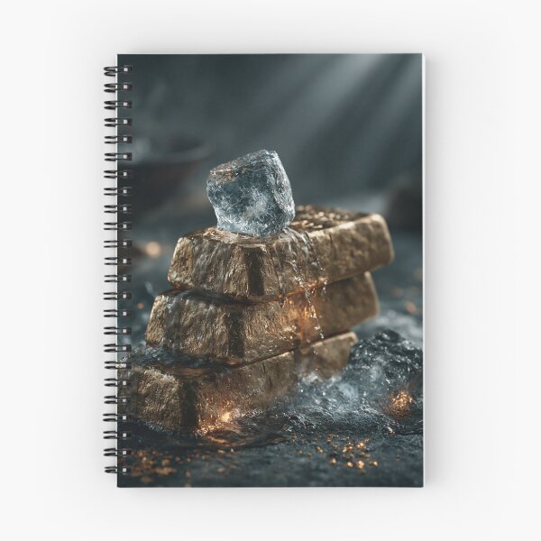 Item preview, Gold Bars and Melting Ice - Still Life designed and sold by DukaveArt .
