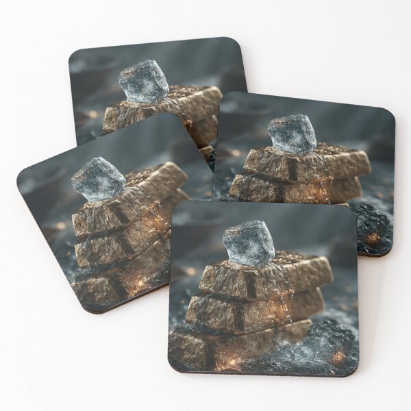 Item preview, Gold Bars and Melting Ice - Still Life designed and sold by DukaveArt .