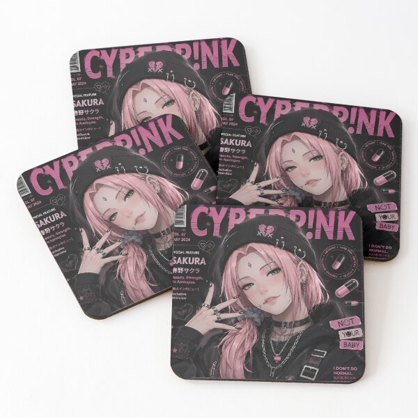 Item preview, Sakura | Pink Cyber Streetwear Girl | Y2K Anime Aesthetic Magazine Cover Art designed and sold by Dyan4.