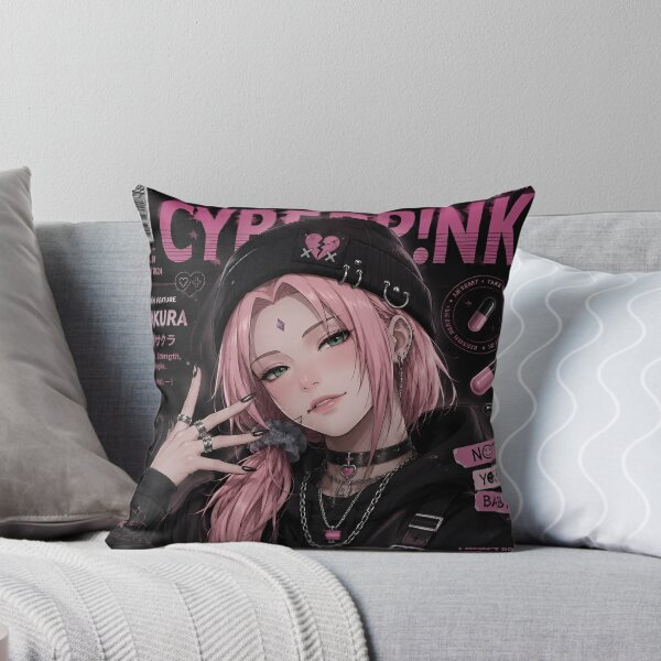 Item preview, Sakura | Pink Cyber Streetwear Girl | Y2K Anime Aesthetic Magazine Cover Art designed and sold by Dyan4.