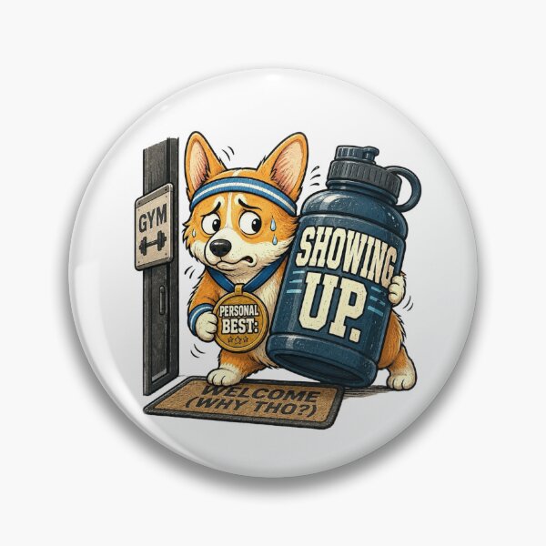 Item preview, Funny Corgi Gym Workout Motivation Gift designed and sold by Gentlestate.
