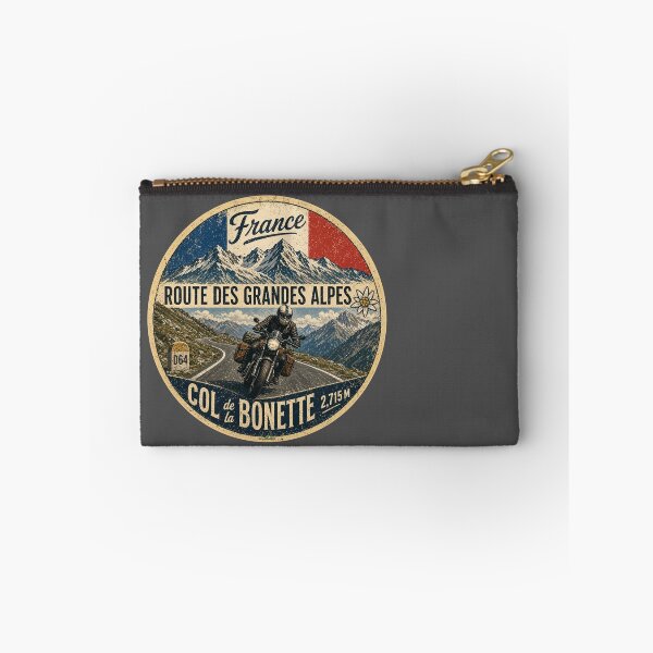 Item preview, Col de la Bonette France Motorcycle Sticker & TShirt 02 designed and sold by OuterShellUK.