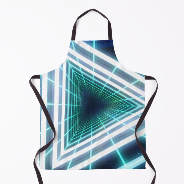 Item preview, Cyan Triangular Wireframe Tunnel & Neons designed and sold by Electric Shock!! Design.