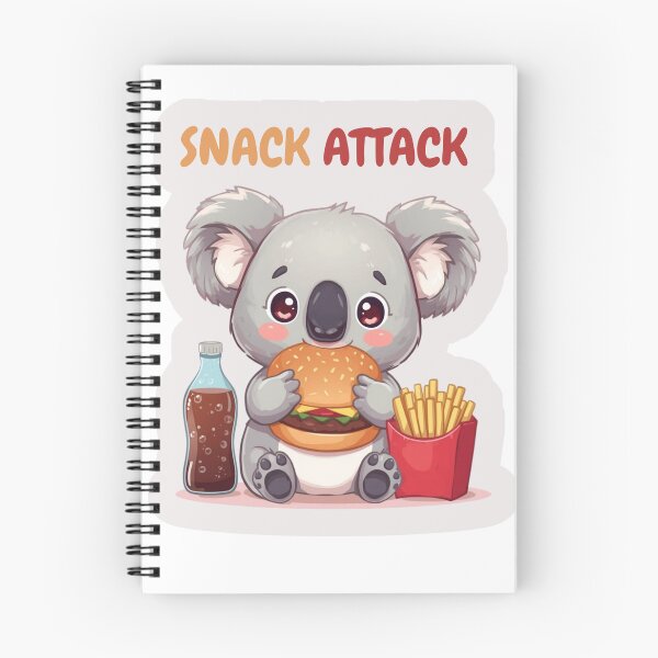 Item preview, Cute Koala Having A Delicious Burger Snack designed and sold by KAWAII STUDIO NB.