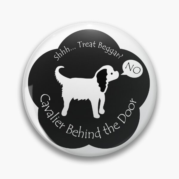 Item preview, Funny Cavalier Treat Beggar Behind the Door Black Base designed and sold by Na7nasColorShop.