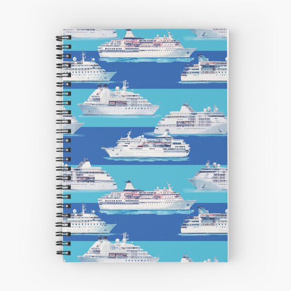 Item preview, Watercolor Cruise Ships Royal Blue and Aquamarina  designed and sold by Lidra Zehcnas.