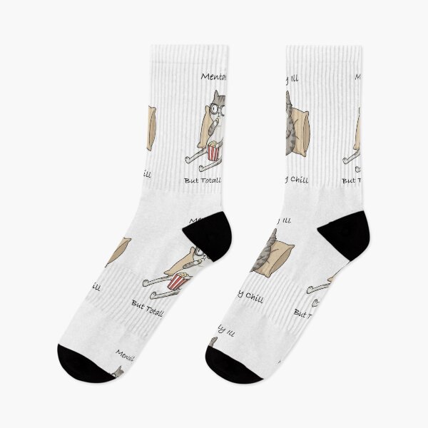 Item preview, Weird Cat : Mentally ill but totally chill designed and sold by Woketoon.