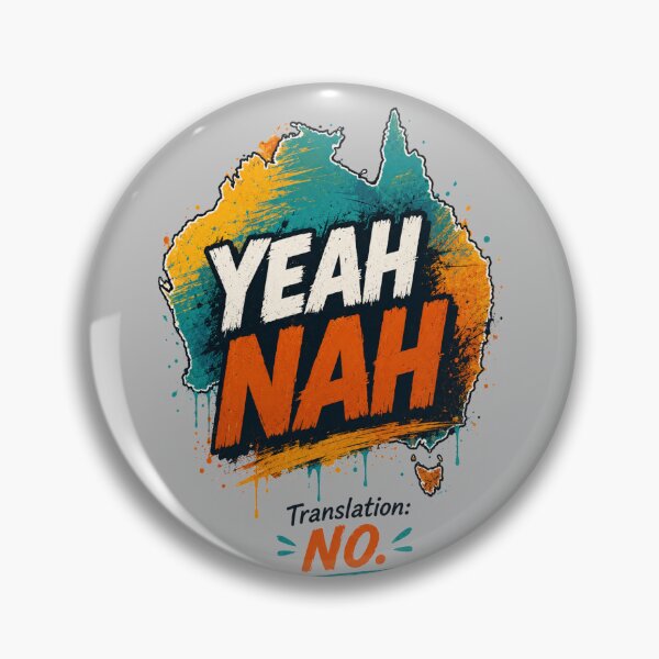 Item preview, Yeah Nah – Translation: No – Funny Australian Slang Map Retro Aussie T-Shirt designed and sold by NAJURE.