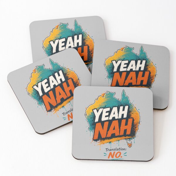 Item preview, Yeah Nah – Translation: No – Funny Australian Slang Map Retro Aussie T-Shirt designed and sold by NAJURE.