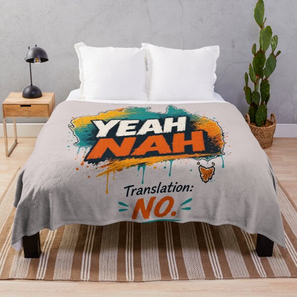 Item preview, Yeah Nah – Translation: No – Funny Australian Slang Map Retro Aussie T-Shirt designed and sold by NAJURE.
