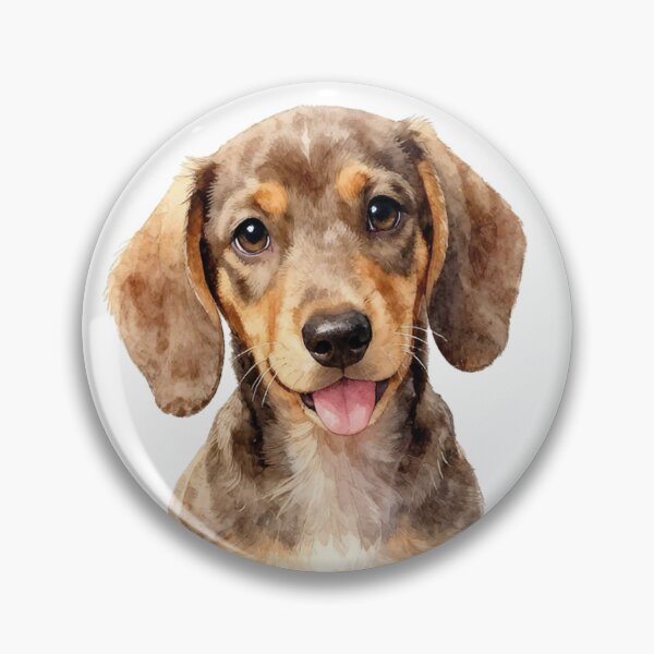 Item preview, Dachshund puppy chocolate and cream designed and sold by WildArtIT.