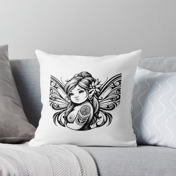 Item preview, Tribal Tattoo Fairy Fantasy Butterfly Illustration designed and sold by Macias123.