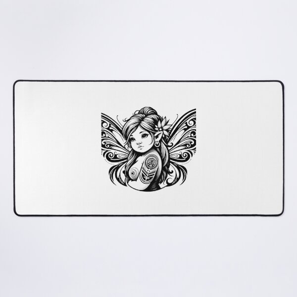 Item preview, Tribal Tattoo Fairy Fantasy Butterfly Illustration designed and sold by Macias123.