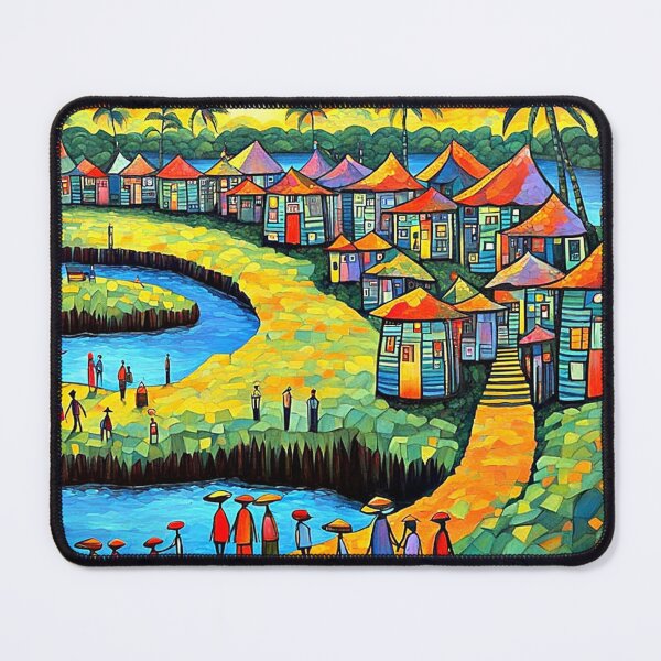 Item preview, Tropical Island Village designed and sold by George Hutton Hunter.