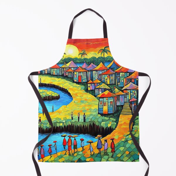 Item preview, Tropical Island Village designed and sold by George Hutton Hunter.