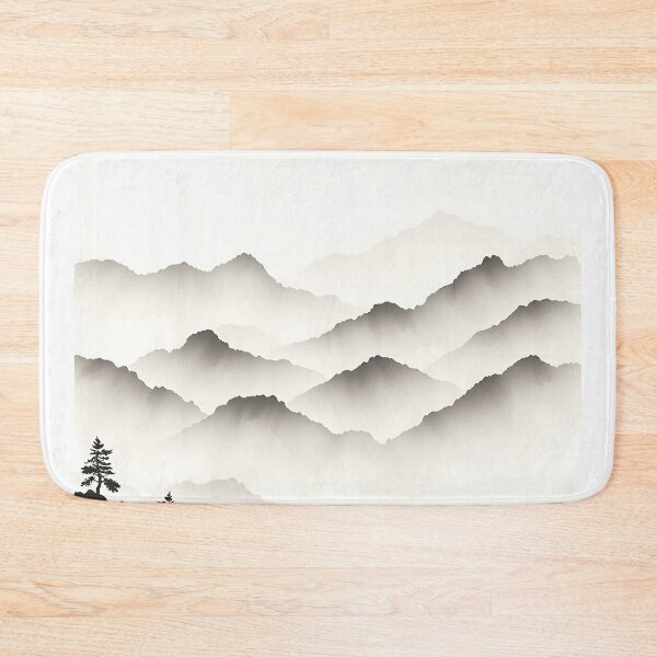 Item preview, Misty Mountain Ink Wash Landscape designed and sold by T-domain.