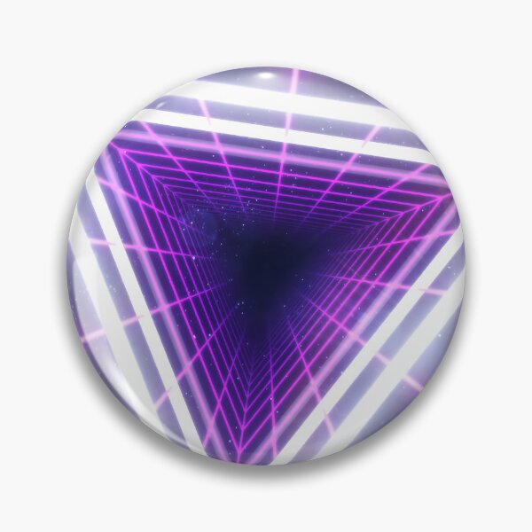 Item preview, Magenta Triangular Wireframe Tunnel & Neons designed and sold by Electric Shock!! Design.