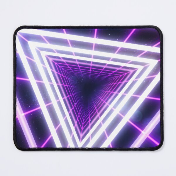 Item preview, Magenta Triangular Wireframe Tunnel & Neons designed and sold by Electric Shock!! Design.