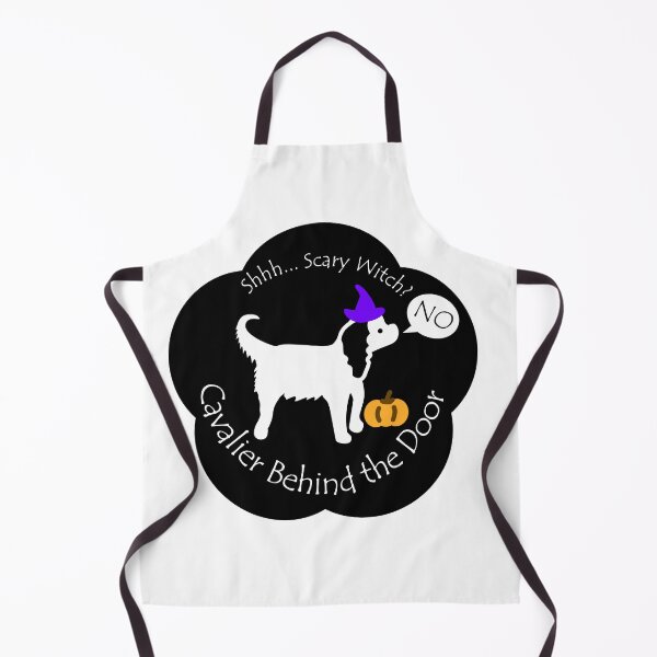 Item preview, Funny Cavalier Scary Witch Behind the Door Black Base designed and sold by Na7nasColorShop.