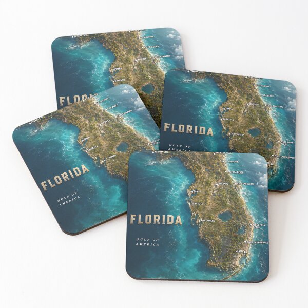 Item preview, Florida 3D Map designed and sold by MarkColeImaging.