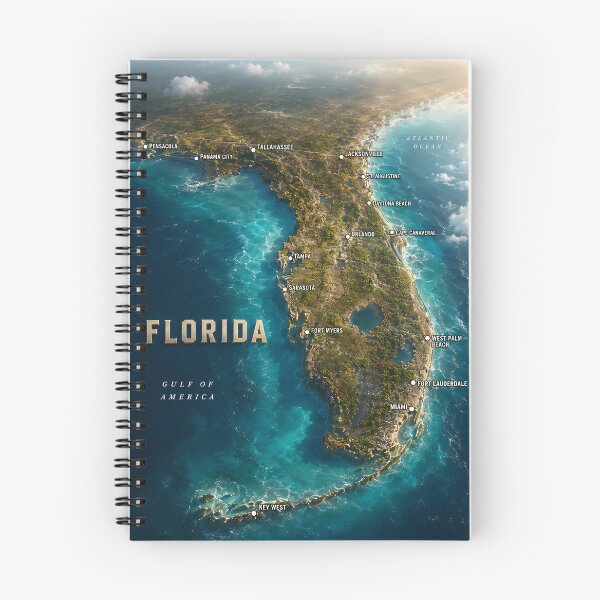 Item preview, Florida 3D Map designed and sold by MarkColeImaging.