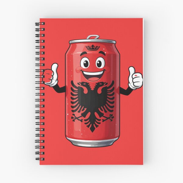 Item preview, Happy Albanian Can | Cute Emoji Beverage Can | Albanian Pride Cartoon Art designed and sold by gluxdesing.